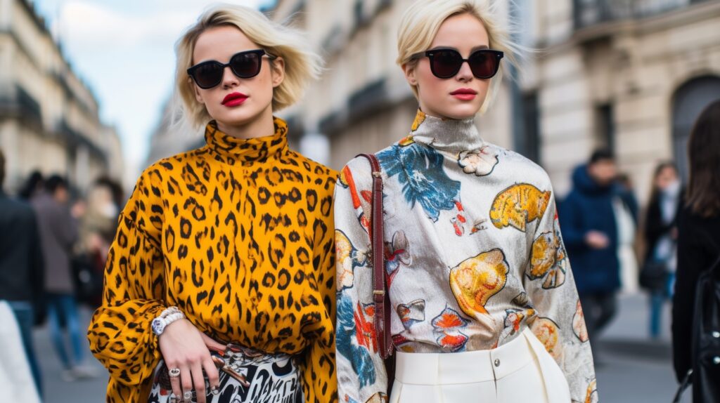 paris fashion week spring street style bold prints and patterns